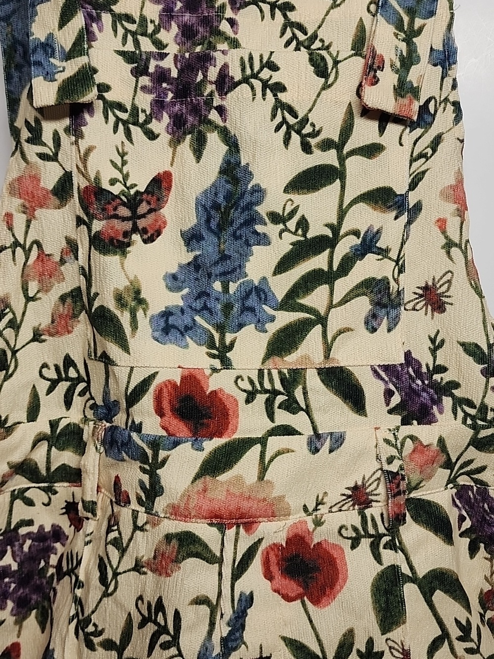 Your Closets Happy Hour Floral SZ S Overall shorts Multicolor Garden Print - Picture 3 of 9